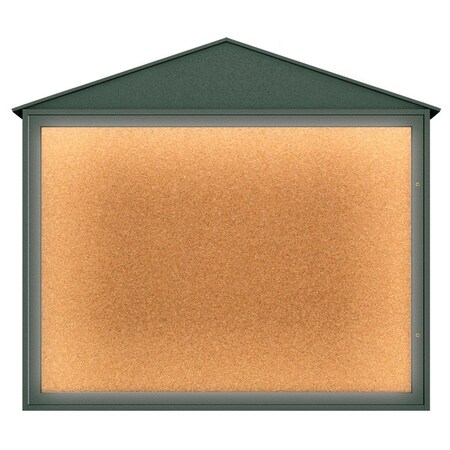 United Visual Products Indoor Enclosed Combo Board, 72"x36", Bronze Frame/Blue & Pumice UVCB7236BZ-BLUE-PUMICE